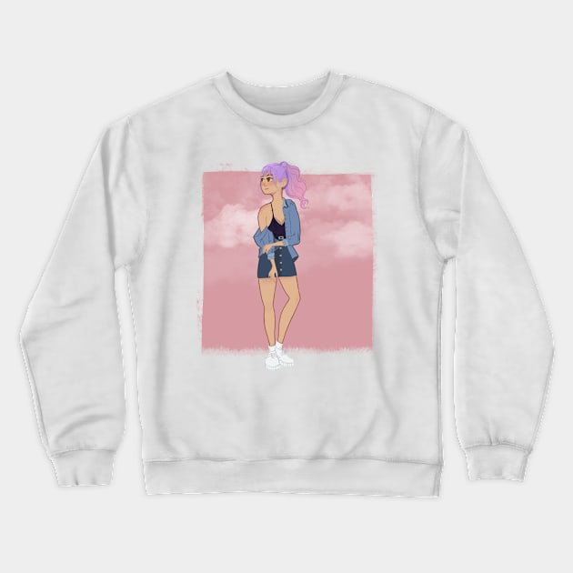 Enjoying the pink sky Crewneck Sweatshirt by Ka.Arts